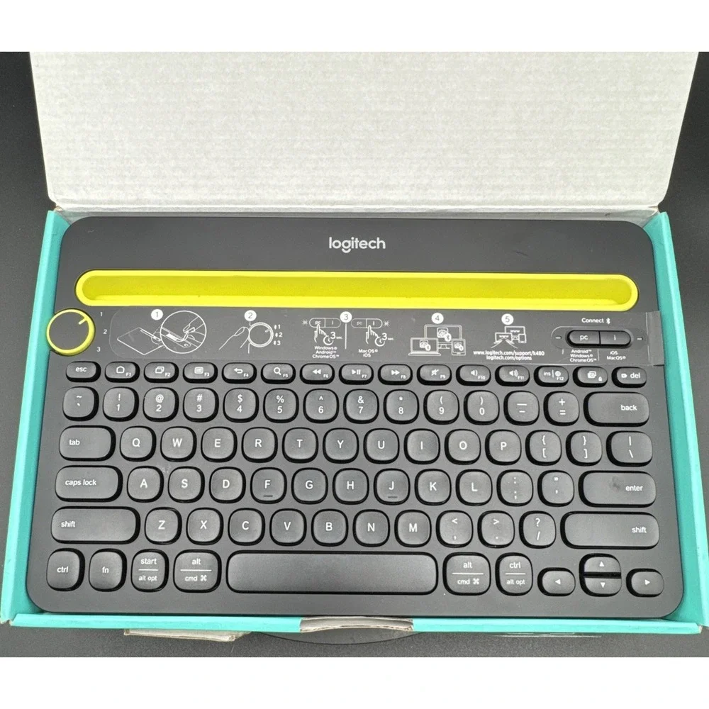 Logitech K480 Bluetooth Multi-Device Keyboard | Black | iOS | Windows